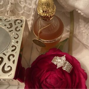 925 STERLING SILVER MARQUIS CZ RING WITH CHANNEL SET CZS DOWN EACH SIZE, SIZE 7